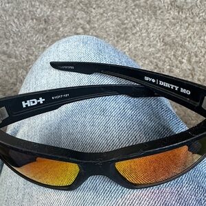 SPY Dirty Mo Sunglasses with Vibrant Amber Lenses